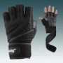 Men Body Building Brand Fitness Gloves Gyms Equipment Man Weight lifting Non-slip breathable Long Wrist Wrap Black Brown Mittens