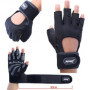 Men Body Building Brand Fitness Gloves Gyms Equipment Man Weight lifting Non-slip breathable Long Wrist Wrap Black Brown Mittens