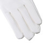 Men's Fashion Genuine Leather Winter Warm White Ceremonial Sheepskin Short Gloves Police Mittens Full Finger sporting Gloves
