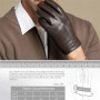 Genuine Leather Men's Gloves Warm Insulation Touchscreen Sheepskin Leather Gloves Breathable Motorcycle Gloves for Men
