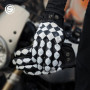 SFK Vintage Motorcycle Gloves Full Finger Summer Breathable Real Goat Leather Non-slip Wear-resistant Riding Gears Accessories