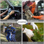 XYEHS 1 Pair Durable Goatskin Leather General Safety Work Gloves For Truck Driving/Warehouse/Gardening/Farm/Construction
