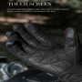 SFK Black&white Motorcycle Gloves Chessboard Design Summer Mesh Breathable Real Leather Anti-slip Wear-resistant Riding Gears