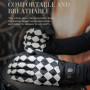 SFK Black&white Motorcycle Gloves Chessboard Design Summer Mesh Breathable Real Leather Anti-slip Wear-resistant Riding Gears