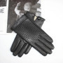 Men's imported sheepskin gloves with touch screen and high-end genuine leather woven gloves