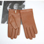 Men's imported sheepskin gloves with touch screen and high-end genuine leather woven gloves