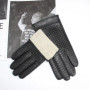 Men's imported sheepskin gloves with touch screen and high-end genuine leather woven gloves