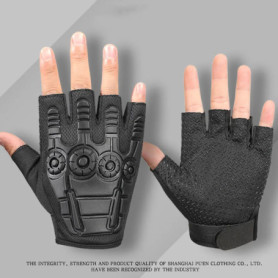 Tactical Gloves Seals Protective Gloves Male Men's Sport Shooting Training Fighting Outdoor Bicycle Riding Half Finger Gloves