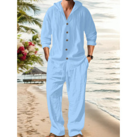 Men's Fashionable Long Sleeve Hoodie And Pants Set Spring Summer New Arrival Comfortable Streetwear Outfit