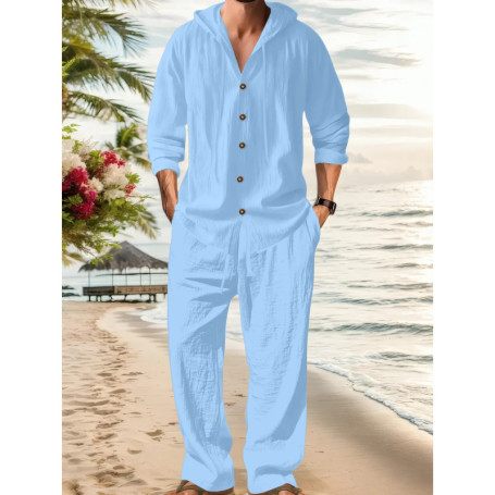 Men's Fashionable Long Sleeve Hoodie And Pants Set Spring Summer New Arrival Comfortable Streetwear Outfit
