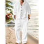 Men's Fashionable Long Sleeve Hoodie And Pants Set Spring Summer New Arrival Comfortable Streetwear Outfit