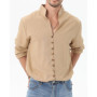 Fat and large jacquard hollow out short sleeved shirt for men, casual and loose fit, cool and stylish shirt, personalized men's