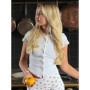 Women's Solid Slim-fit Crew Neck T-shirt Casual Cardigan T-shirt Summer Office Lady Vacation Female Tops 2026 Fashion Summer New