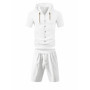 New summer men's linen outfit A versatile and stylish casual sports short-sleeved short-pants set for shopping and beach outings