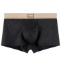 1/3PCS Summer Cooling Breathable Boxers Hombre Fashion Solid Wave Striped Ice Silk Men's Panties High Elastic Lingeries for Man