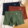 3PCS/Pack L-4XL Crotch-separating Men's Panties 100 Cotton Antibacterial Breathable Men Underwear High Elastic Sport Boxers Man