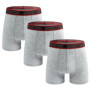 3 pieces/pack Mens Polyester Boxer Briefs Letter Belt Men's Panties New Boxers Underwear For Man Shorts Sexy Men Underpants