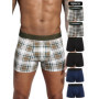 6pcs pack plaid Style Boxer Shorts Men Cotton Underwear Soft Breathable Male Underpants for Men Homme Boxershorts Slips Panties