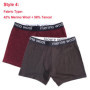 Mens Merino Wool Boxer Brief Underwear Men Merino Wool Boxer Breifs Soft Breathable Moisture Wicking Sports Fitness Boxershorts