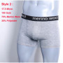 Mens Merino Wool Boxer Brief Underwear Men Merino Wool Boxer Breifs Soft Breathable Moisture Wicking Sports Fitness Boxershorts