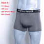 Mens Merino Wool Boxer Brief Underwear Men Merino Wool Boxer Breifs Soft Breathable Moisture Wicking Sports Fitness Boxershorts