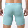 Men's Boxer Shorts Ice Silk Underwear Solid Sexy Panties For Man Breathable U Pouch Middle Long Leg Underpants Cueca Calzoncillo