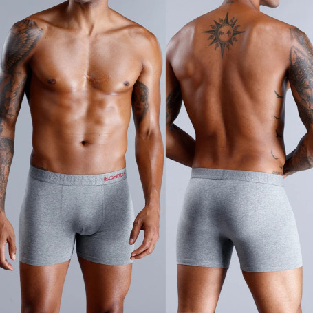 6 Pieces Solid Color Men's Panties BONITOS Letter Waistband Boxer Briefs Cotton Underwear Mens Boxers Classic Men Underpants