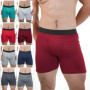 2pcs Men Mid-Long Boxer Shorts Sport Underwear Cotton Underpants Sexy Boxershorts Breathable Panties Plus Size Hombre Mens Gifts