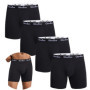 4pcs Set Mid-Long Boxer Shorts Men Underwear Male Underpants for Men Homme Boxershorts Slips Soft Panties Brand