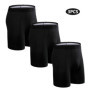 3pcs Long Boxers For Man Underware Lots Mens Underpants Cotton Men's Panties Family Boxershorts Boxer Sexy Male Shorts Calecon
