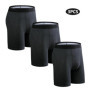 3pcs Long Boxers For Man Underware Lots Mens Underpants Cotton Men's Panties Family Boxershorts Boxer Sexy Male Shorts Calecon