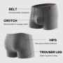 Men's Striped Boxer Briefs Thin Breathable Underwear Sexy Comfortable Boxers Shorts for Men Casual Lingerie Elastic Waistband
