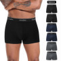 6pcs Set Black Cotton Boxer Shorts Men Underwear Breathable Male Underpants for Men Homme Boxershorts Slips Soft Panties