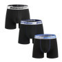 3 Pieces Cotton Men's Panties BONITOS Letter Waistband Boxer Briefs Solid Color Boxers Underwear For Man Classic Men Underpants
