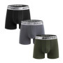 3 Pieces Cotton Men's Panties BONITOS Letter Waistband Boxer Briefs Solid Color Boxers Underwear For Man Classic Men Underpants