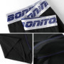 3 Pieces Cotton Men's Panties BONITOS Letter Waistband Boxer Briefs Solid Color Boxers Underwear For Man Classic Men Underpants