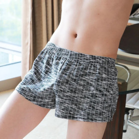 Large Size Men's Arrows Pants Summer Loose Panties Mens Boxers Underpants Homewear Shorts Fashion Youth Sports Short Pants Cueca