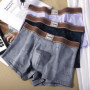  1/3PCS Fashion Print Knit Men's Panties Ice Silk Breathable Mesh Pouch Boxers Hombre Summer Cooling High Elastic Men Underwear
