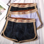  1/3PCS Fashion Print Knit Men's Panties Ice Silk Breathable Mesh Pouch Boxers Hombre Summer Cooling High Elastic Men Underwear