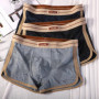  1/3PCS Fashion Print Knit Men's Panties Ice Silk Breathable Mesh Pouch Boxers Hombre Summer Cooling High Elastic Men Underwear