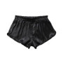 Summer Men Fashion Homewear Robes Shorts Pure Color Silk Satin Pajama Sleepwear Loungewear Underwear