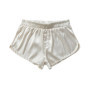 Summer Men Fashion Homewear Robes Shorts Pure Color Silk Satin Pajama Sleepwear Loungewear Underwear