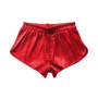 Summer Men Fashion Homewear Robes Shorts Pure Color Silk Satin Pajama Sleepwear Loungewear Underwear