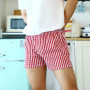 Men's Cotton Arrow Boxers Casual Plaid Elastic Waist Underwear Summer Loose Breathable Beach Pants Boxer Shorts Youth Panties