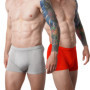 Modal Seamless Men's Underwear Men Mid-Waist Sports Boxers Comfortable Underpants Breathable 2XL-9XL Loose Plus Size Fat Boxers