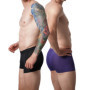 Modal Seamless Men's Underwear Men Mid-Waist Sports Boxers Comfortable Underpants Breathable 2XL-9XL Loose Plus Size Fat Boxers