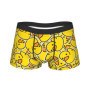 Duck seamless pattern rubber duck Underwear Men Panties Custom Novelty Boxershorts Trenky Shorts Briefs Plus Size