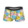 Duck seamless pattern rubber duck Underwear Men Panties Custom Novelty Boxershorts Trenky Shorts Briefs Plus Size