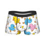 Duck seamless pattern rubber duck Underwear Men Panties Custom Novelty Boxershorts Trenky Shorts Briefs Plus Size