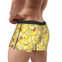 Duck seamless pattern rubber duck Underwear Men Panties Custom Novelty Boxershorts Trenky Shorts Briefs Plus Size